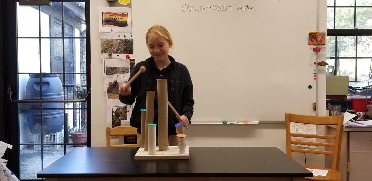 kentplaceschool's tweet image. Fifth-graders just completed their STEM sound unit! They learned about the physics of pitch and volume, then designed and constructed their own "instruments." #kpsstem #kpsmusic