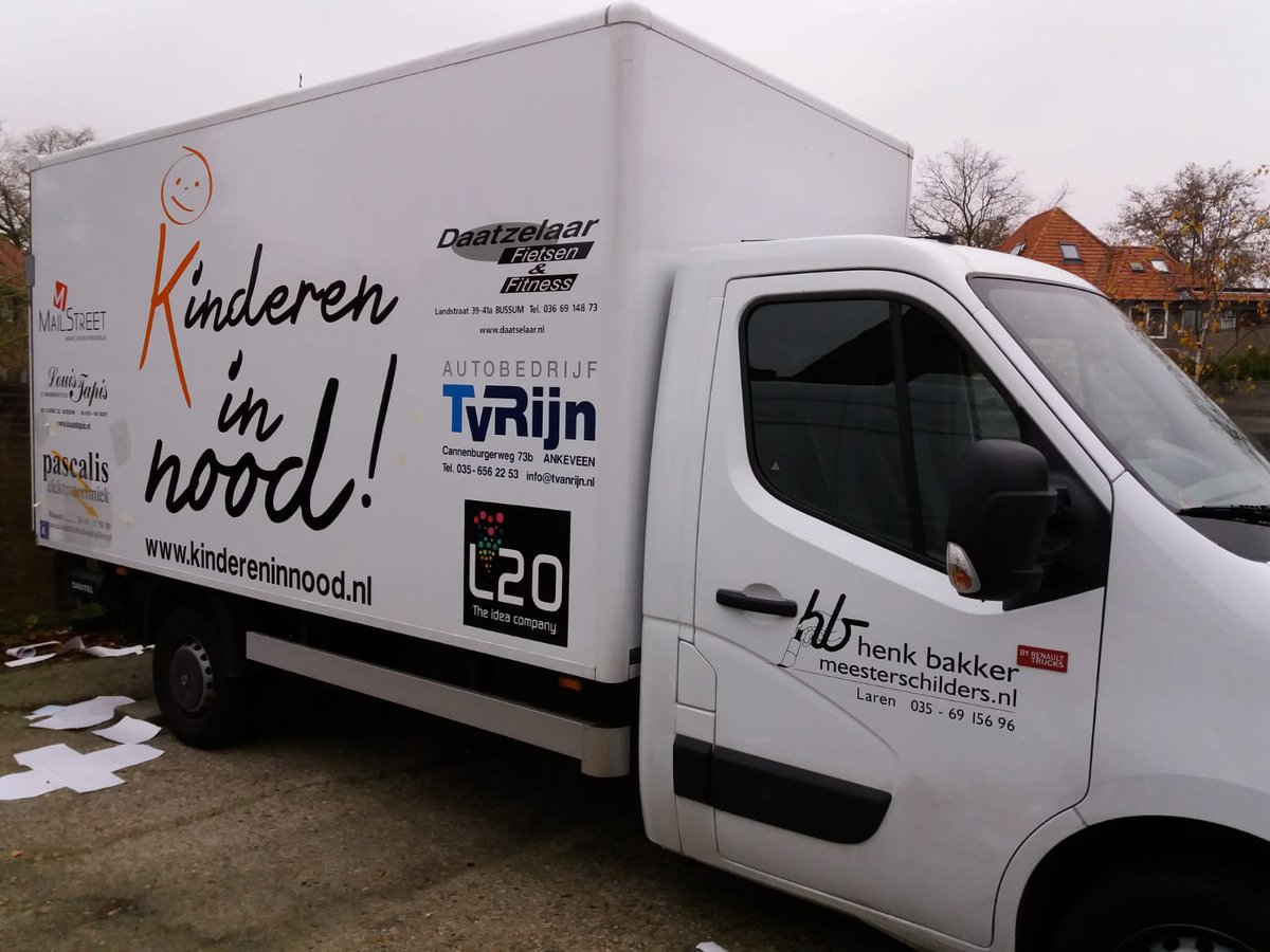 MailStreet steunt het doel van Stichting Kinderen in Nood, mede door deze sponsoring kon Stichting Kinderen in Nood een nieuwe vrachtwagen aanschaffen om hulp te verlenen aan kinderen die zich in een noodsituatie bevinden!