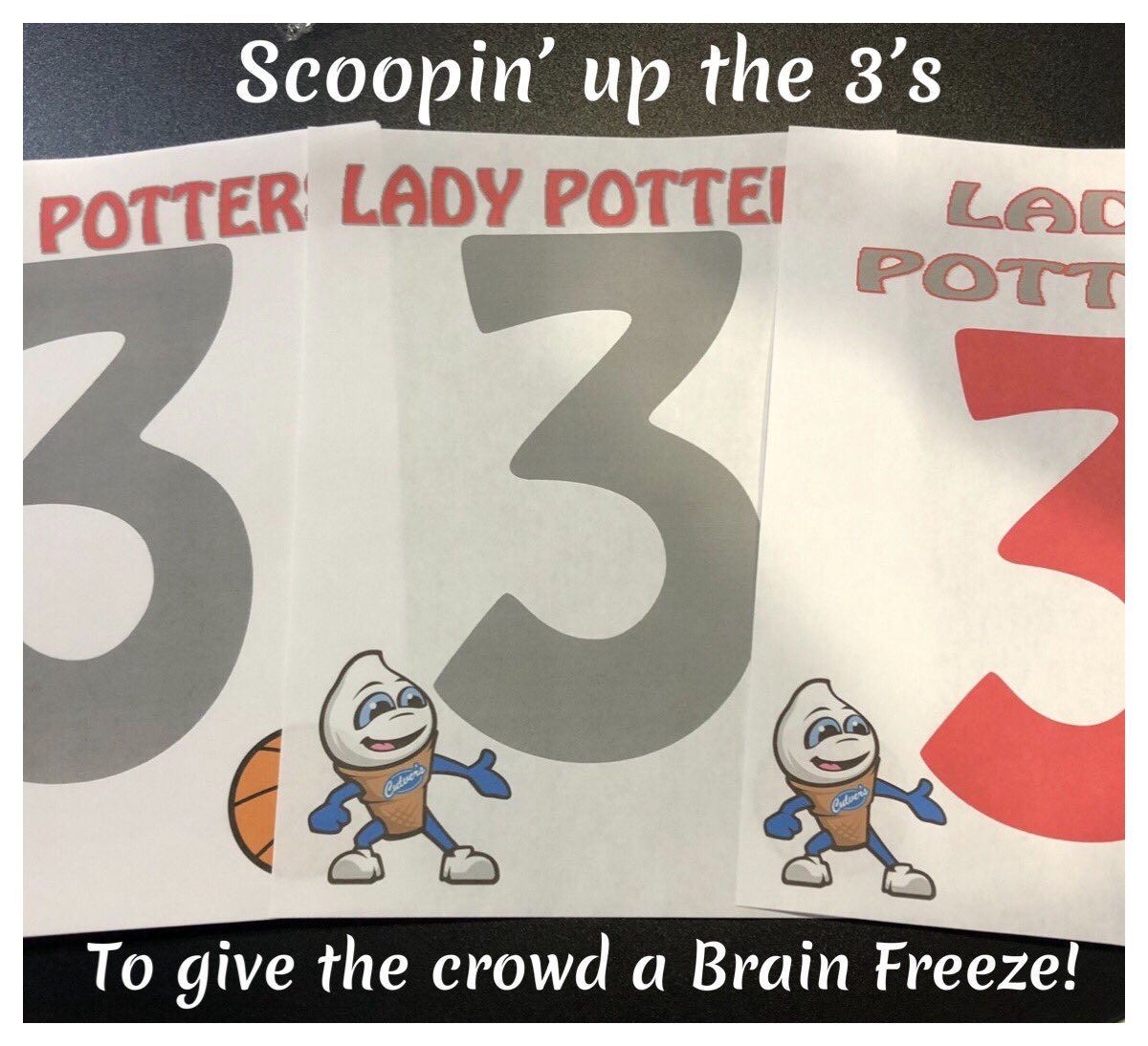 skinner0407's tweet photo. Hey @LadyPottersHoop Fans!  Tonight could be a crowd pleaser in the Potterdome 🍦👌🏻🍦Pack the dome starting at 5:30 🏀 #ladypotters #culverized #brainfreeze4threes https://t.co/cbIzdJViPI
