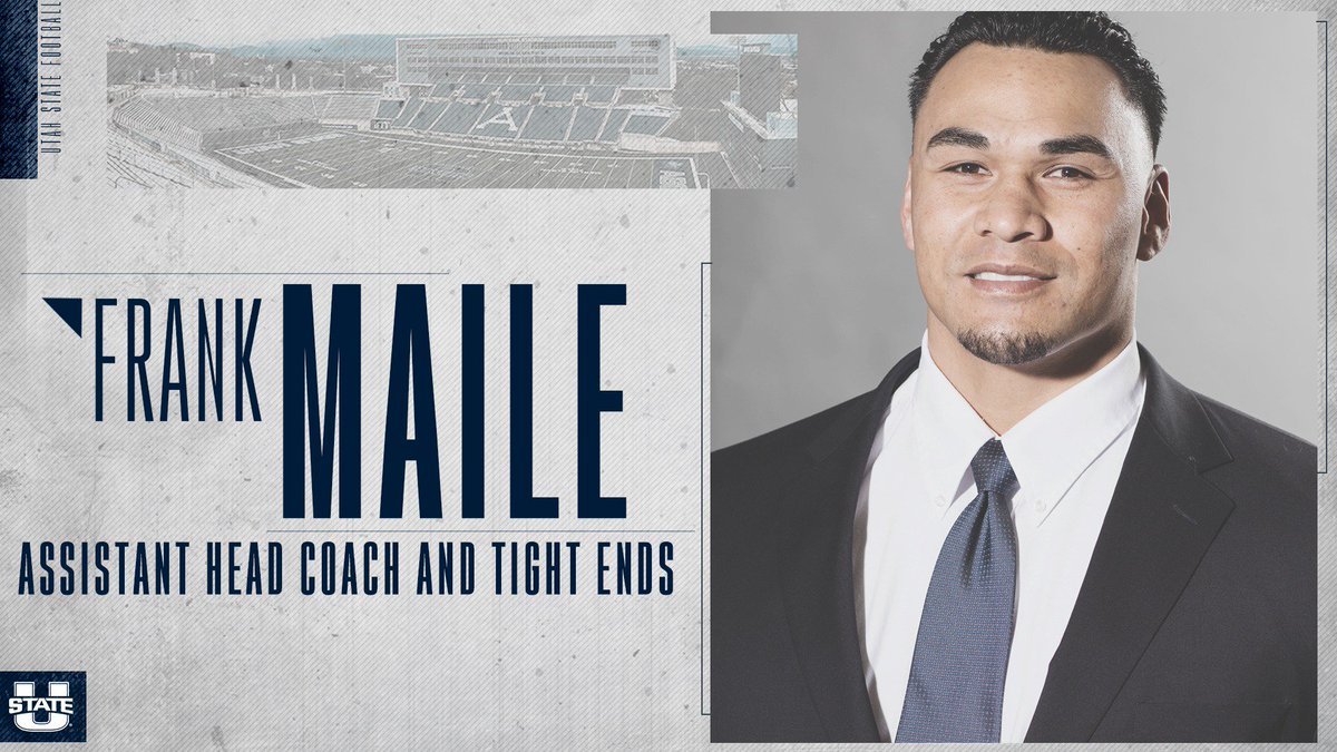 Frank Maile Will Remain on Utah State’s Football Staff as Assistant Head Coach and Tight Ends Coach
#AggiesAllTheWay

Release: bit.ly/2STyHHB