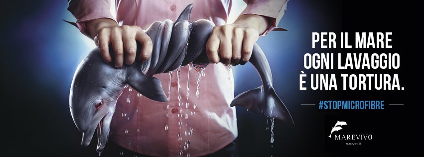 Quest'immagine ti inorridisce? Quello che accade nella realtà è anche peggio: ogni lavaggio di tessuti sintetici libera milioni di microfibre, letali per l'ambiente marino. È ora di dire basta.

#StopMicrofibre

Scopri di più su: bit.ly/2rHsx1u