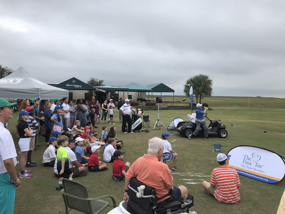 FirstTeePB's tweet image. It was our honor to host the @dwgolfshow this past weekend at our facility! Mr. Walters will be inducted into the World Golf Hall of Fame in 2019. Congrats Dennis! Mr. Bucky also made an appearance! #dreamsandgoals @TheFirstTee