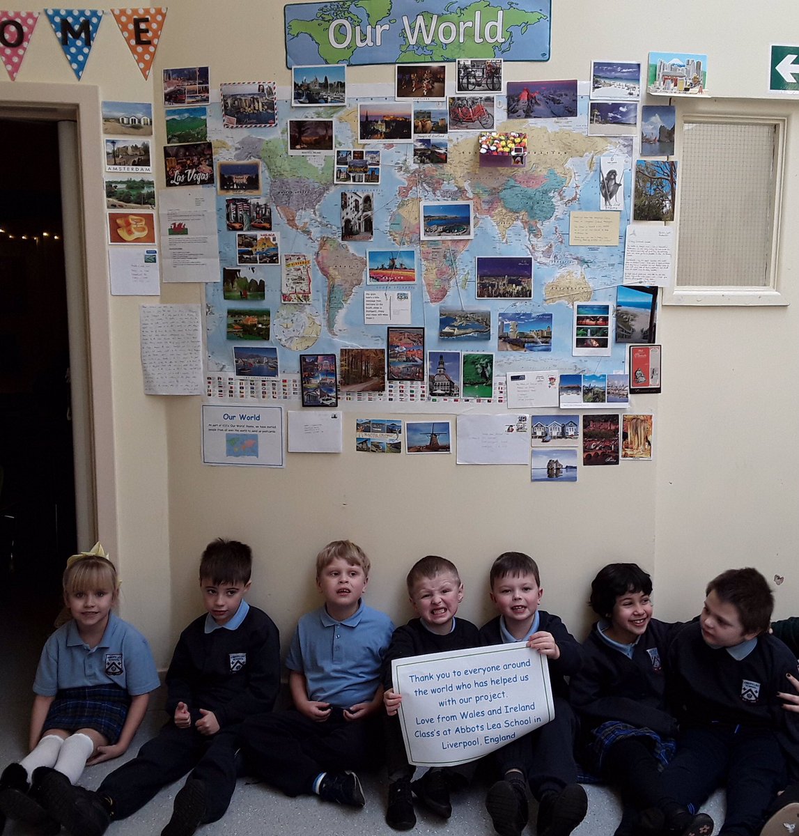 AbbotsLeaSchool's tweet image. Wales and Ireland classes @AbbotsLeaSchool would like to thank everybody around the world for helping with our postcard project. We received postcards from 6 of the 7 continents and we are very grateful for every one. #OurWorld #changinglivesthroughlearning #OutdoorLearning