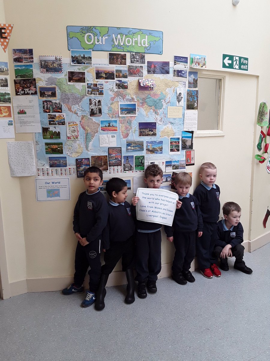 AbbotsLeaSchool's tweet image. Wales and Ireland classes @AbbotsLeaSchool would like to thank everybody around the world for helping with our postcard project. We received postcards from 6 of the 7 continents and we are very grateful for every one. #OurWorld #changinglivesthroughlearning #OutdoorLearning