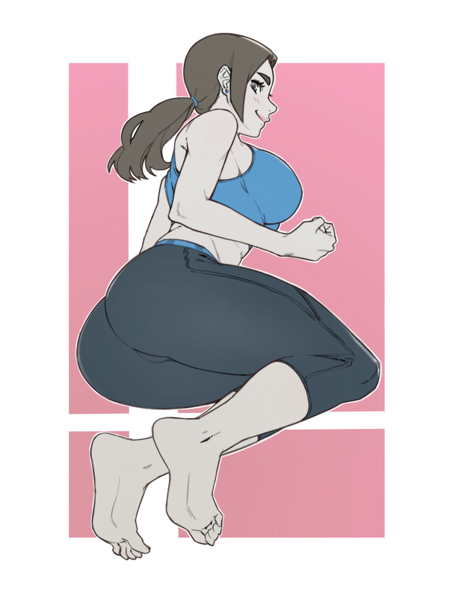 sound @hiatus on Twitter: "More like Wii THICC Trainer, amirite? #fanart # art #wiifittrainer #drawing #sketch #doodle #SmashBrosUltimate #SmashBros  #SSBU https://t.co/UeHQEjIPHt" / Twitter