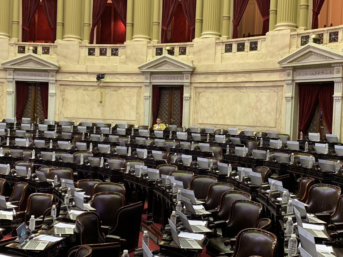 AlfredoOlmedoOk's tweet photo. Sesión convocada 12,30 Hs @DiputadosAR único diputado sentado y presente https://t.co/9wzrhl019U