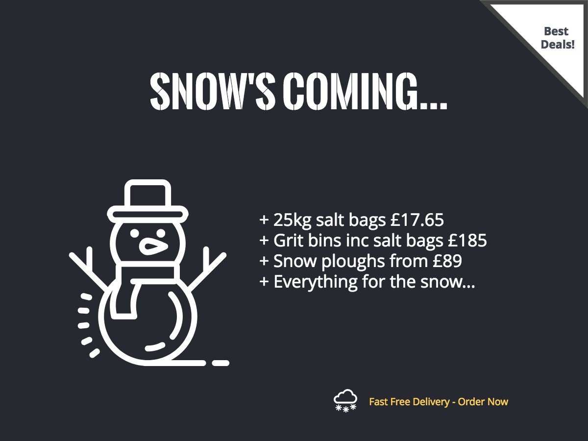WorkplaceStore's tweet image. Snow&apos;s coming - are you prepared? bit.ly/2PWqRQr
