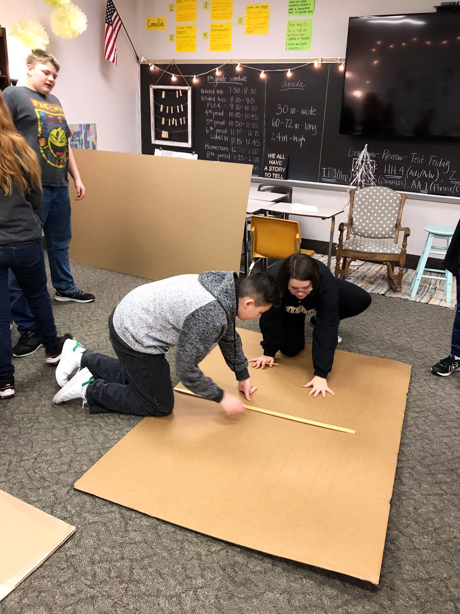 MrsTroxel_BHMS's tweet photo. Cardboard boat races in the making! https://t.co/bZ2JppNotY