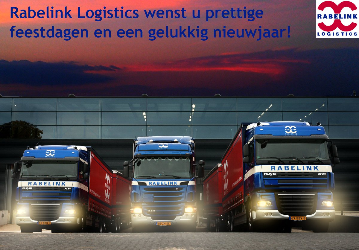 Rabelink Logistics wenst alle medewerkers, klanten en volgers een prettige Kerst en een gelukkig, gezond 2019 toe!