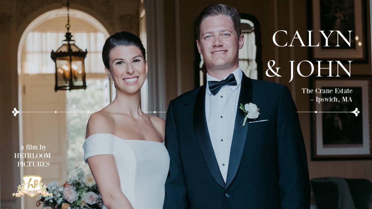 We just delivered Calyn and John's wedding films and are so thrilled to share the highlights! Oh, Crane Estate, how we love thee. 
Thanks so much to Lisa Rigby for the beautiful cover photo!
Special thanks to Maura McCarthy for the flawless day!
buff.ly/2CkOgm4
