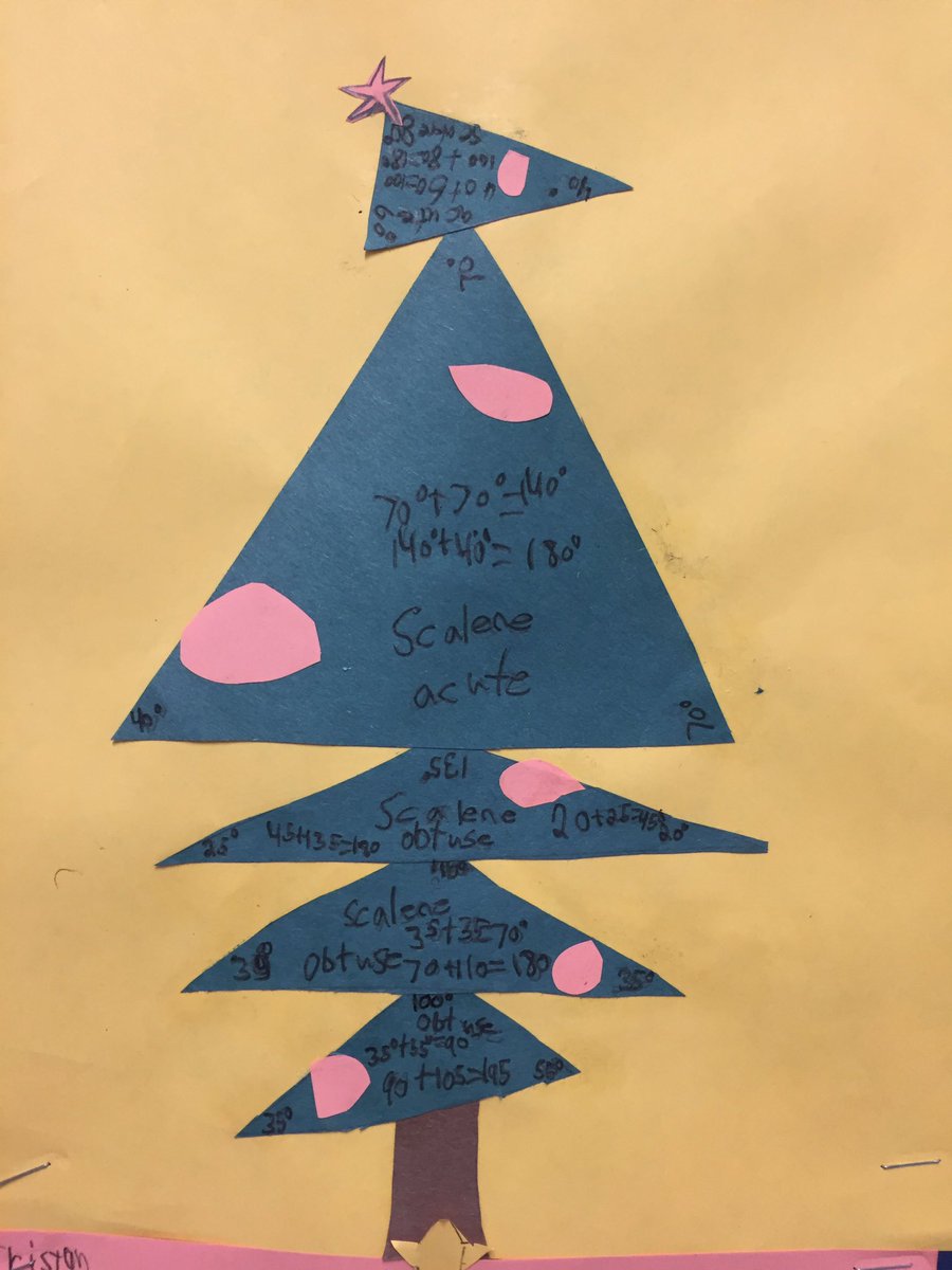 EastWilliams's tweet photo. Grade 5/6 studying angles and enjoying the festive season! What a sharp bunch @EastWilliams #TVDSBMath https://t.co/PDpnU7x6Il