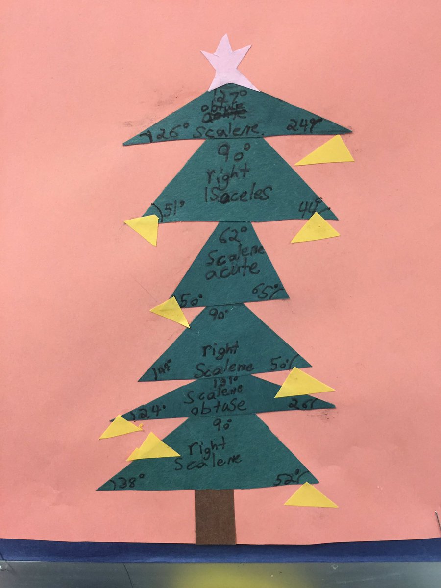 EastWilliams's tweet photo. Grade 5/6 studying angles and enjoying the festive season! What a sharp bunch @EastWilliams #TVDSBMath https://t.co/PDpnU7x6Il