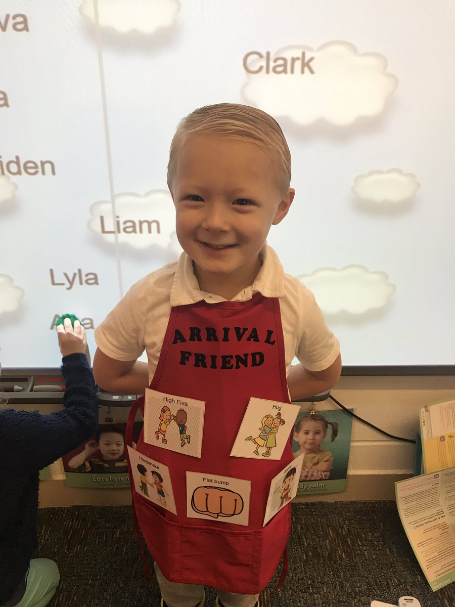StaceyDorman3's tweet photo. Starting a new peer greeting program today in preschool.....
#VanAllenPride #FriendshipGoals #peersupport https://t.co/faVVCywCNM