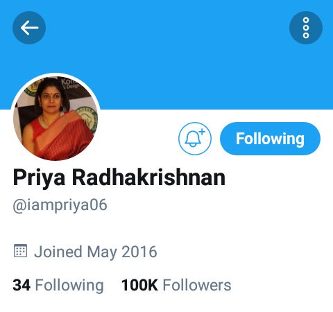 KicchaKSSFC's tweet photo. Heartly congratulations to our beloved @iampriya06 Mam on reaching 100k Twitter followers.
#100KFollowersOnTwitter
@KicchaSudeep @iampriya06
#cdksssofficial #CDKSSSTEAM
#TEAMCDKSSS #cdksss
follow me 👉 @cdksss_official https://t.co/5pstOBhBLk