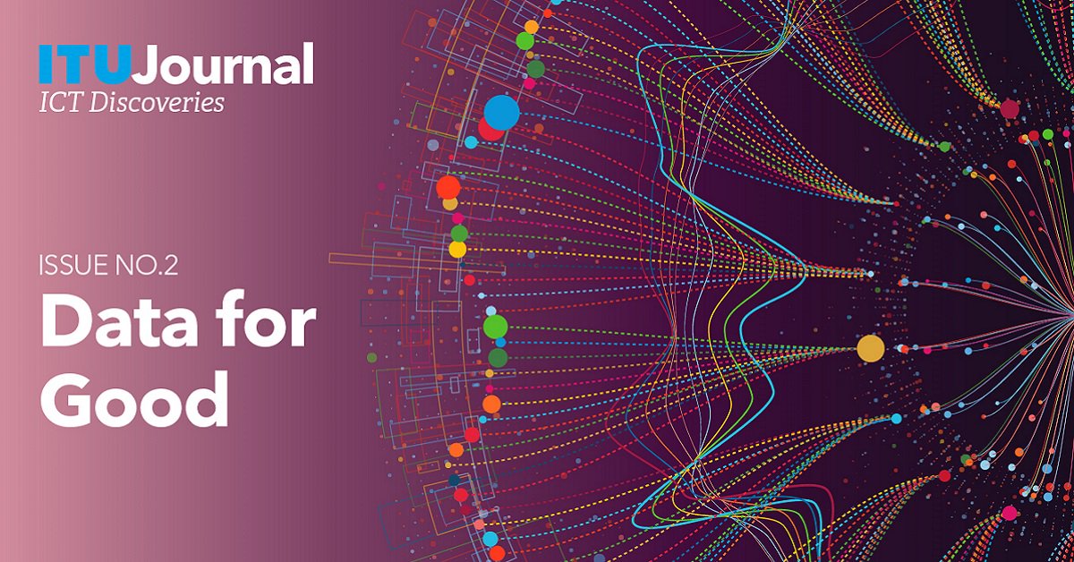 Front cover of the ITU Journal, issue no. 2, on Data for Good
