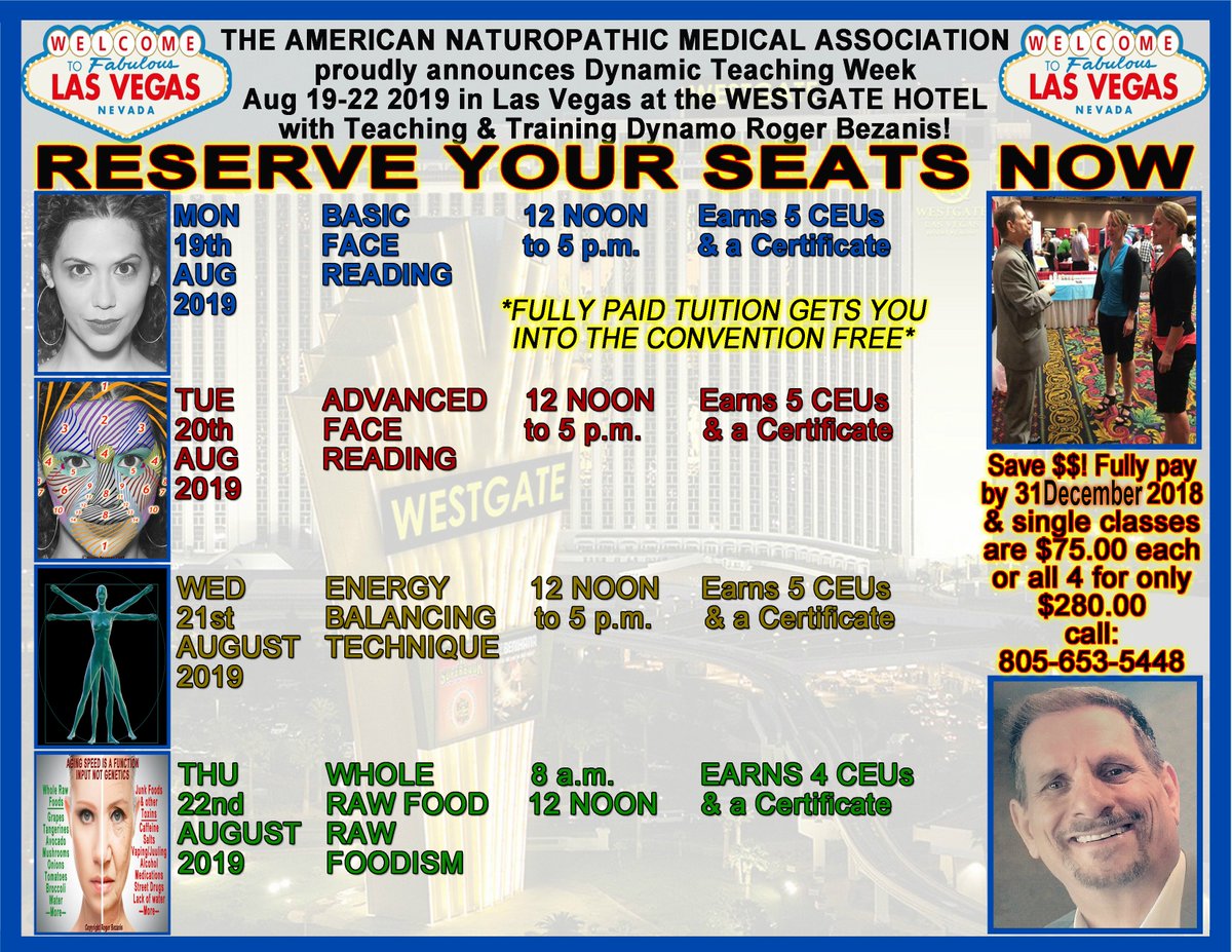 RogerBezanis's tweet image. 2019
AUGUST 19-20-21-22
LAS VEGAS
WESTGATE HOTEL

Get your seats and change your life.

#rogerbezanis