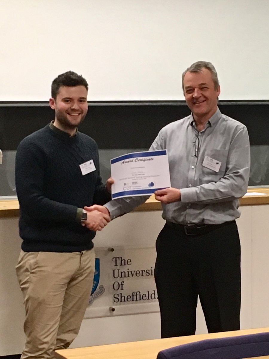 PolymerCDT's tweet photo. Great day at the @PolymerCDT industrial showcase, a big thank you to all our speakers and to those who made posters. Congratulations to @ojdeane1 for winning best poster and @jamie_blakeman for winning best presentation. https://t.co/GenLr3iXyu