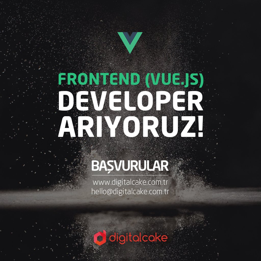 digitalcakeTR's tweet photo. Front-End ve Vue.js bilgisi olan arkadaşlar arıyoruz! CV’lerinizi bu adrese bırakabilirsiniz.
.
https://t.co/YS0kylDAbF
.
.
.
#işilanı #kariyer #digitalcake #frontend #vuejs https://t.co/hjW3n4Fxgo
