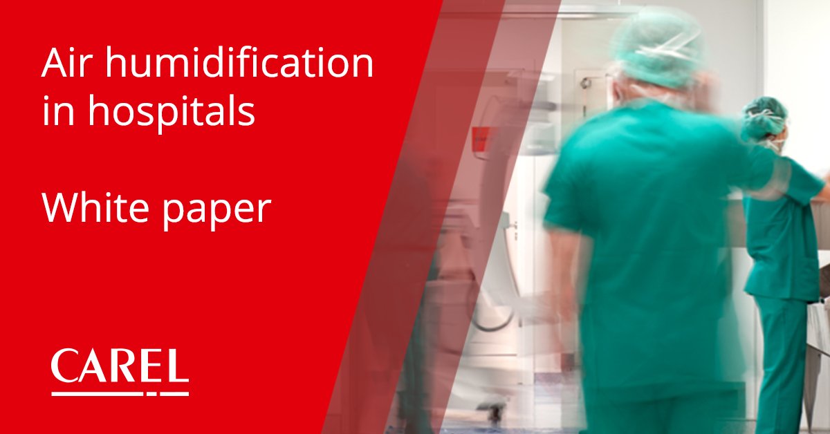 CAREL_group's tweet photo. Why #humidifying #hospital rooms is essential, and which are the standards that regulate this matter? Read our white paper: https://t.co/WEbeZw0mQU
#CARELknowledge https://t.co/PZrVNgxJzi