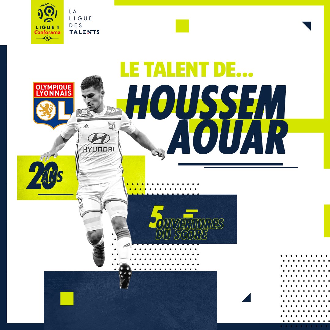 🌟 Le talent de... Houssem Aouar 🌟
📸 Focus sur le milieu de terrain de l'@OL qui a de nouveau porté son équipe contre Monaco et qui réalise une 1ère partie de saison de haut niveau !🔝
📝➡️ https://bit.ly/2A4bQCd