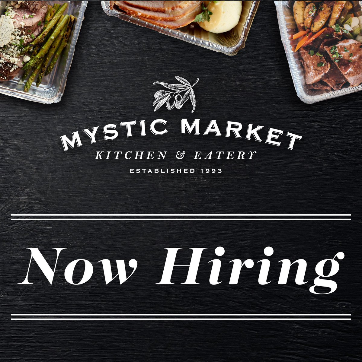 MysticMarketCT's tweet photo. We’re now hiring for part and full time cashiers, baristas, sandwich makers, supervisors, and assistant managers at our brand new Mystic Market location in Westport, CT.

Apply now: https://t.co/8Jv5UhNv9K https://t.co/ykTozgnZOe