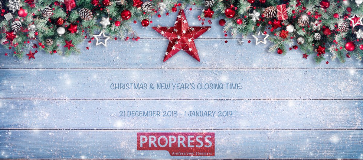 Our Christmas and New Year's closing time.

#christmas #xmas #xmashours #propresssteamer #propressuk #clothessteamer #steamer #shopping #xmasshopping #giftideas #fabricsteamer