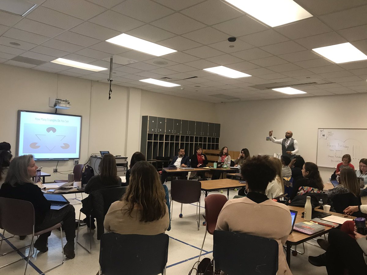 Emwatsongrant's tweet photo. The Power of Beliefs: Lee Williams, Executive Director of Equity and Inclusion, engages CHCCS instructional coaches in powerful conversations about our beliefs and how they impact the students we serve. #powerofbeliefs #implicitbias #equityisourwork https://t.co/2cdM3SGXoi