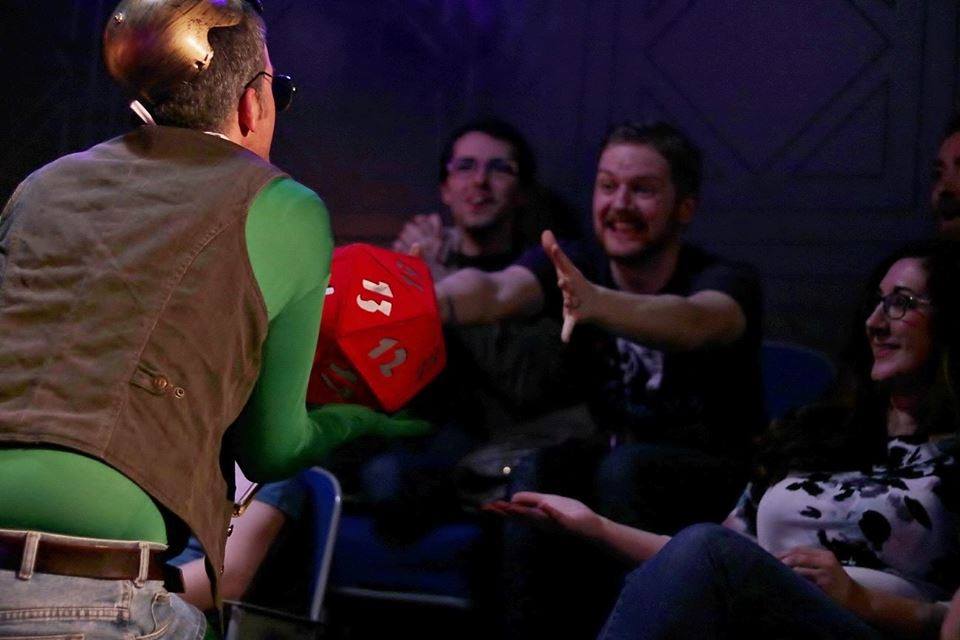 sextrex's tweet photo. WEDNESDAY 8pm @BadDogTheatre /// #DnD LIVE turns 3 🎉🎈🐉 /// last show of our 10th Anniversary year /// SO MANY REASONS TO COME PARTY https://t.co/3Z0GQGq05S #Toronto #improv #party #dungeonsanddragons @gktrpls #geekTO #rpg https://t.co/D2IZrgt6l7