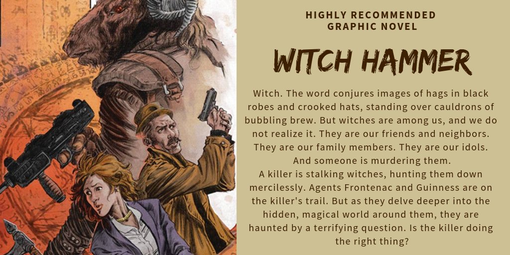 EVComics's tweet photo. Our #HighlyRecommended Graphic Novel this week is @cullenbunn 's latest original graphic novel, #WitchHammer
.
.
.
PICK UP YOUR COPY TOMORROW! https://t.co/NOINcqLhgu