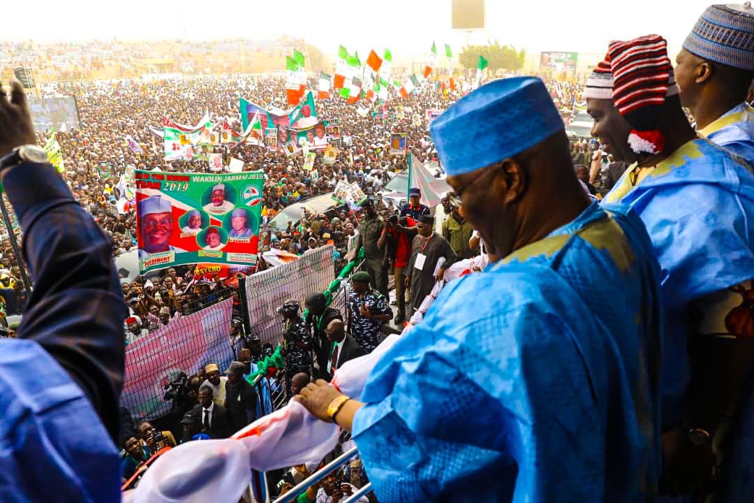 atiku's tweet photo. Gombe! #PDPNorthEastRally https://t.co/d6Td93q7tK