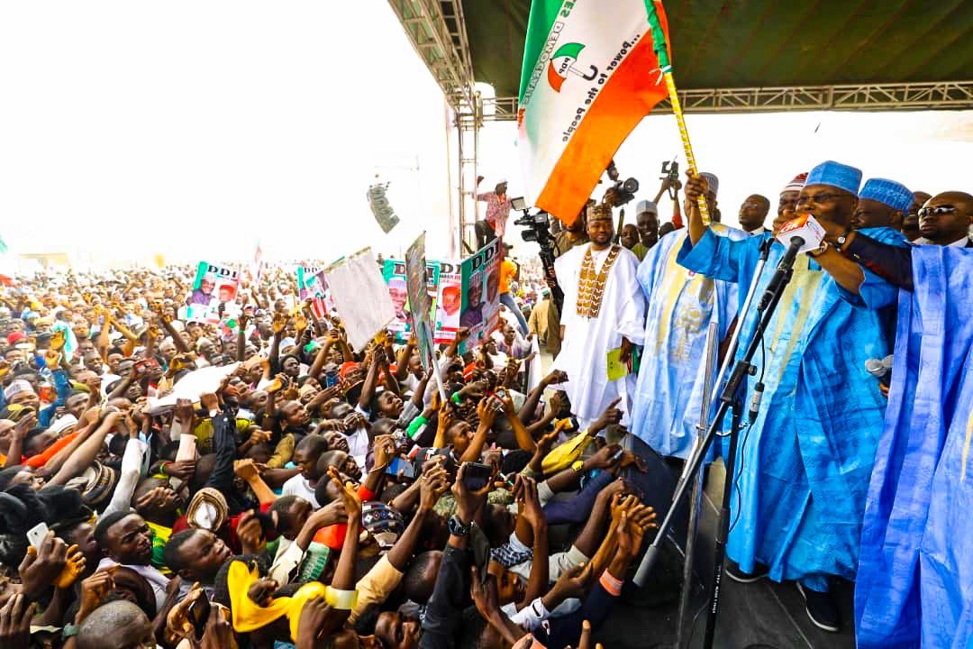 atiku's tweet photo. Gombe! #PDPNorthEastRally https://t.co/d6Td93q7tK