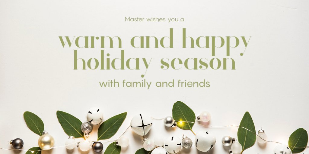 legroupemaster's tweet photo. Master Group wishes you a happy holiday season with your family and friends. A small gesture for the planet: let's lower the thermostats and turn off our #Christmas decorations during the day. https://t.co/jYHTspNg02