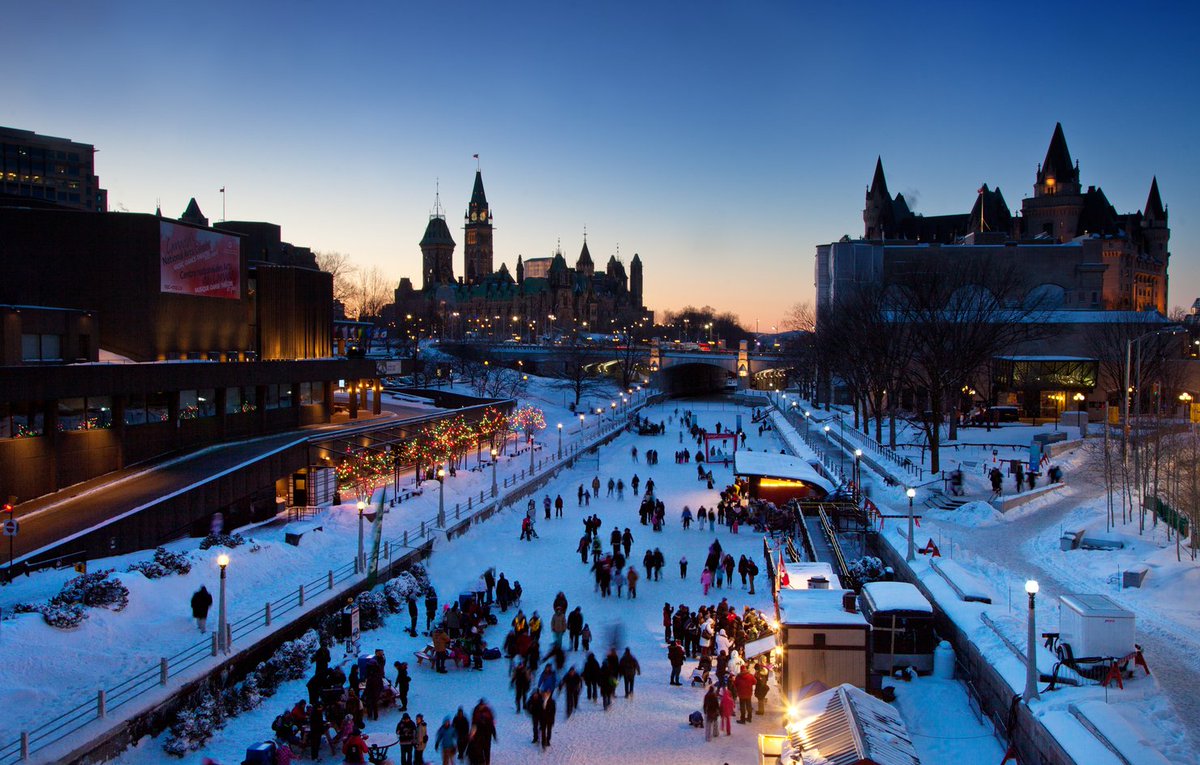 NCC_Skateway's tweet photo. The Rideau Canal Skateway has been named by @lonelyplanet as one of North America’s most spectacular winter destinations! ❄️ https://t.co/IlzEwuRqYC https://t.co/h1qBQdYBNS