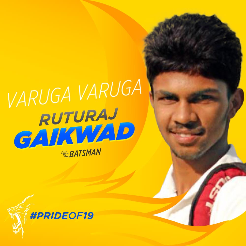 ChennaiIPL's tweet image. Welcome to the den, Ruturaj Gaikwad! #SuperAuction #PrideOf19 #WhistlePodu 🦁💛