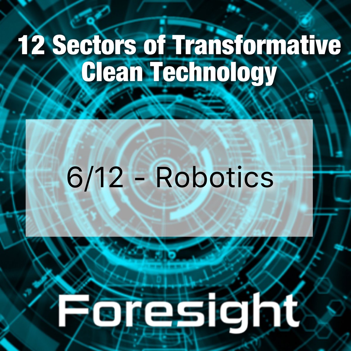 ForesightCAC's tweet photo. On the sixth day of our countdown to Christmas, Foresight recognizes the sixth sector of Transformative Clean Technology - Robotics!
#foresightcac #cleantech #sustainable #bccleantech #cleantechnology #sectorsofcleantech #robotics #countdowntochristmas https://t.co/w53dWewDrL