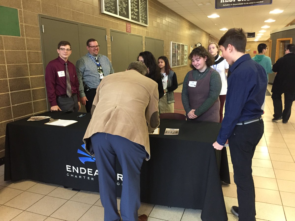 EndeavorWI's tweet photo. Today we held our first "Host An Adult Day" where students practiced their communication skills and shared what they do in Endeavor. Thank you to everyone who joined us for the event! #WatertownWay #ExperienceEndeavor https://t.co/CI4UJ33xd0