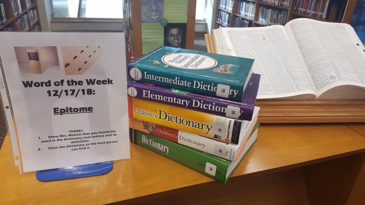 WCreekLibrary's tweet photo. The Word of the Week is a fun one! This activity is very popular and our dictionaries have never been used so much! @WilsonsCreekInt #spslib #knowyourABCs https://t.co/9A6Z4ws7ea