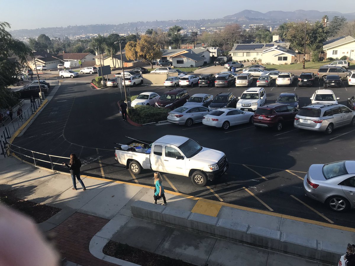I said what I meant and I meant what I said...a day on the roof for meeting our canned food drive goal. What a view! <a href="/SSDPepperDrive/">Pepper Drive School</a> <a href="/SSDKristin/">Kristin Baranski, Ed.D</a> #santeesd
