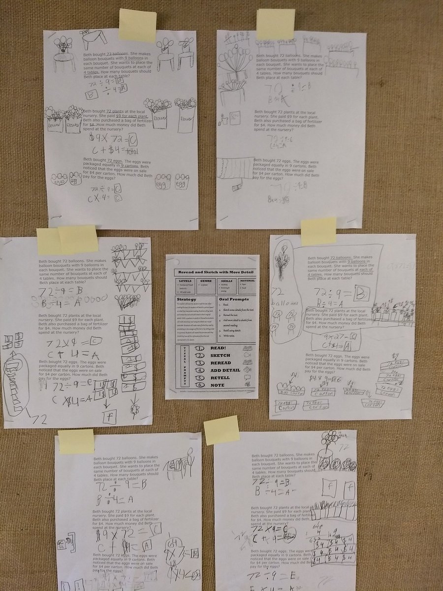 mathmomoftoo's tweet photo. Great literacy signposts in 3rd grade math at Mullendore!#birdvilleelemmath #mullendore https://t.co/X5lyLDNzyB