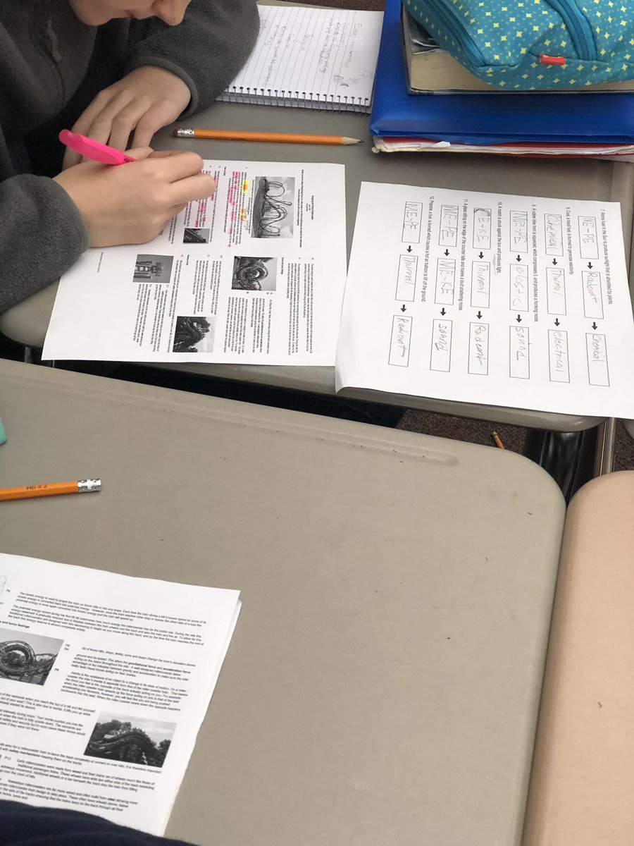 MsKramer_HES's tweet photo. Practicing how to read and annotate complex text in science. #hmstrailblazers #readlikeascientist @HeritageMiddle1 https://t.co/9uJPuih8IJ