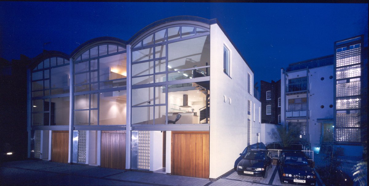 The houses at our #awardwinning project Lonsdale Place are all unified by glazed facades and barrel vaulted ceilings, yet unique with flexible and unconventional interiors #architecture #moderndesign tasou.co.uk/practice/studi…