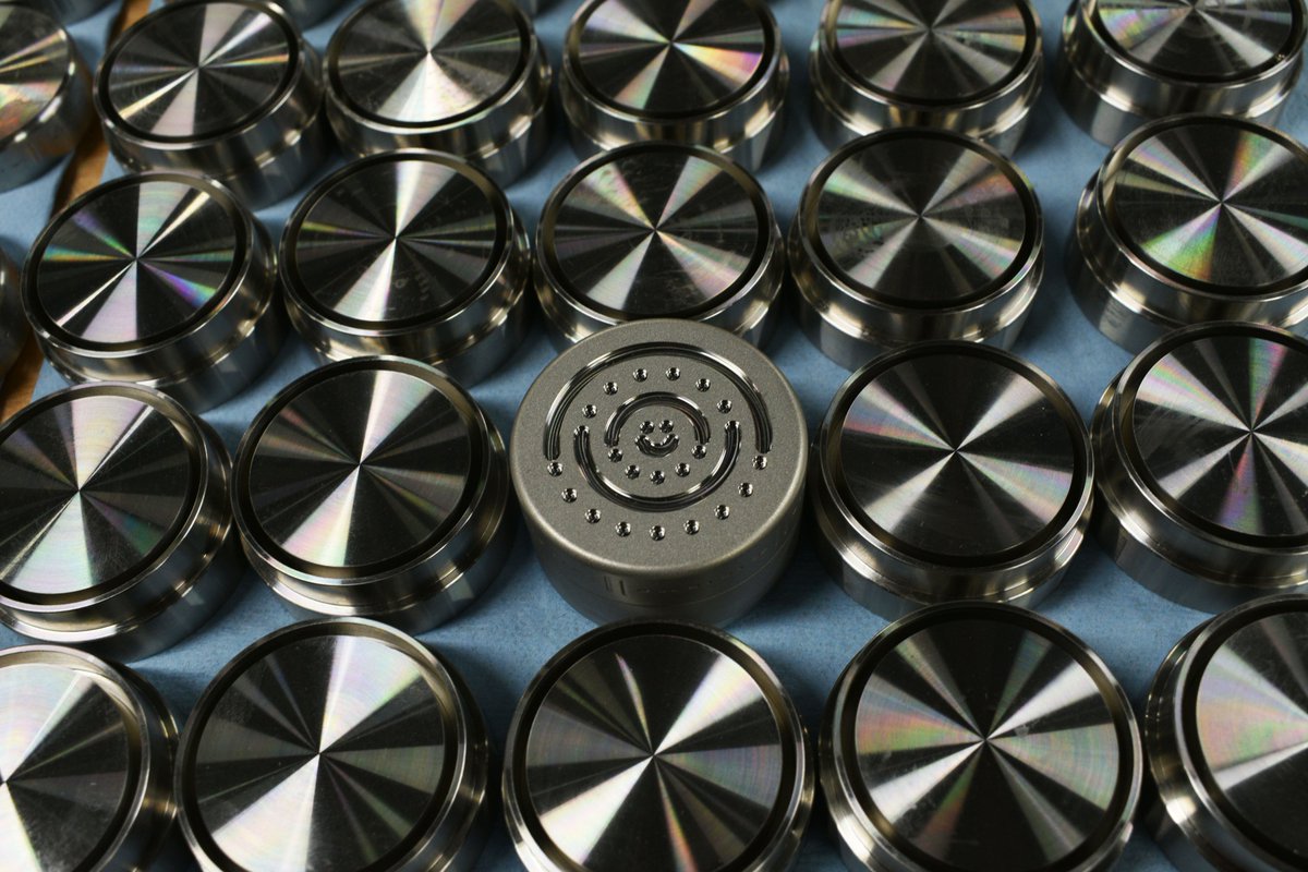 UnitedMachining's tweet photo. Grinder among its younger siblings.  https://t.co/7XzPU1H5e3
.
.
.
.
.
.
#herbgrinder #weed #cannabis #production #shiny #legalizeit #massachusetts https://t.co/hkrknqAaA0