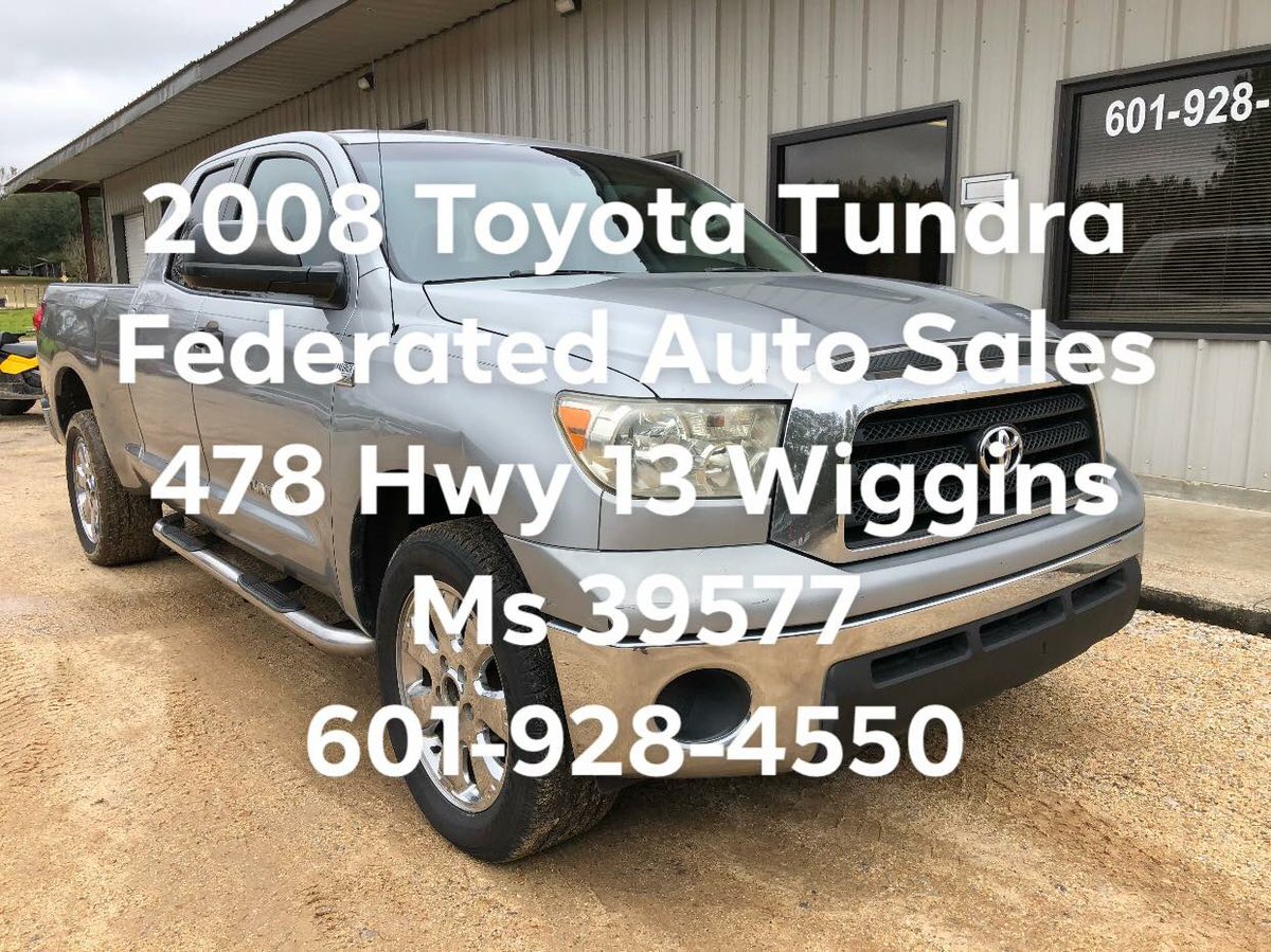 #FederatedAutoSales #Toyota #6019284550 #478Hwy13WigginsMs39577