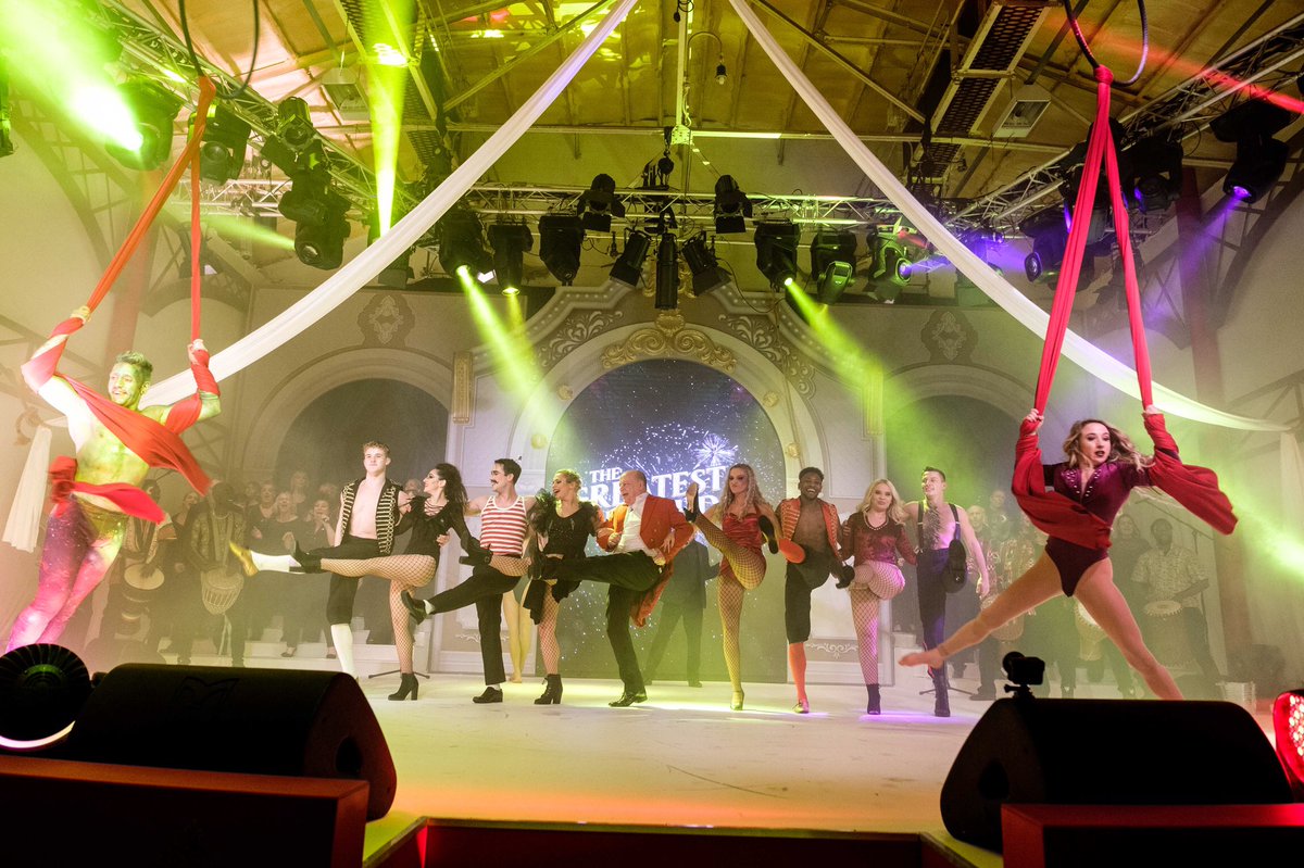 AaronAshParker's tweet photo. What a Party! Thanks to all at Trevor George Entertainment my fellow fabulous Dancers, Arielists,Drummers,Jugglers and 40 Choir ! All the team at drp amazing creation of theme setting for event, in every area, the crew, lighting, sound. #dancer #birthday #event https://t.co/Aml1rI1e1T