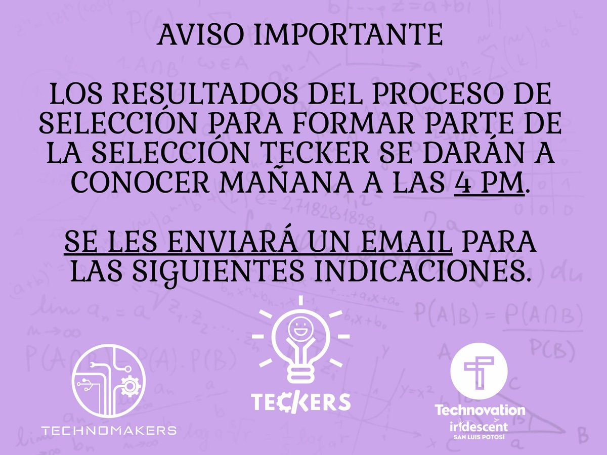 TechnovationSLP's tweet photo. Programa de Alto Impacto Tecnológico e Innovación Social. Trabajamos con los Agentes de Cambio del Mañana.

Más de 80 solicitudes en total!! Nos emociona ver el interés y compromiso de papas y mamas, pieza clave y fundamental para que todo esto funcione 💖 #Teckers https://t.co/jyE6yNm8h3