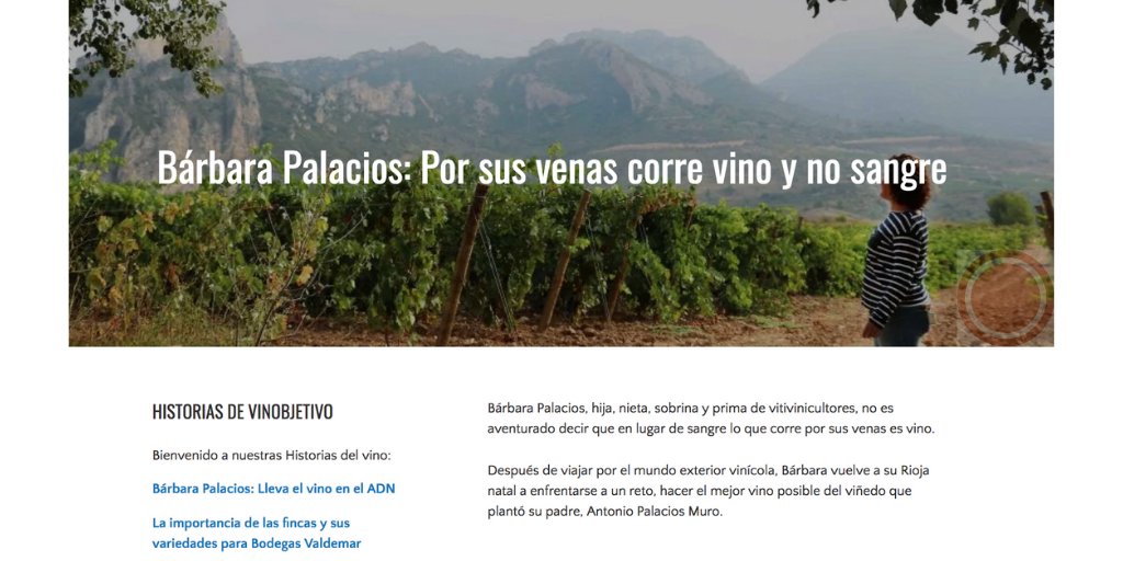 VinObjetivo's tweet photo. Bárbara Palacios proviene de una gran estirpe de vitivinicultores, casi estaba predestinada a hacer #vino, pero primero quiso viajar, aprender... para luego volver a su #Rioja y cuidar de su querido #viñedo Los Riscos, desde donde elabora @Barbarot y Puppi https://t.co/GRCyX8Vxw4 https://t.co/MrSnHkSlSH