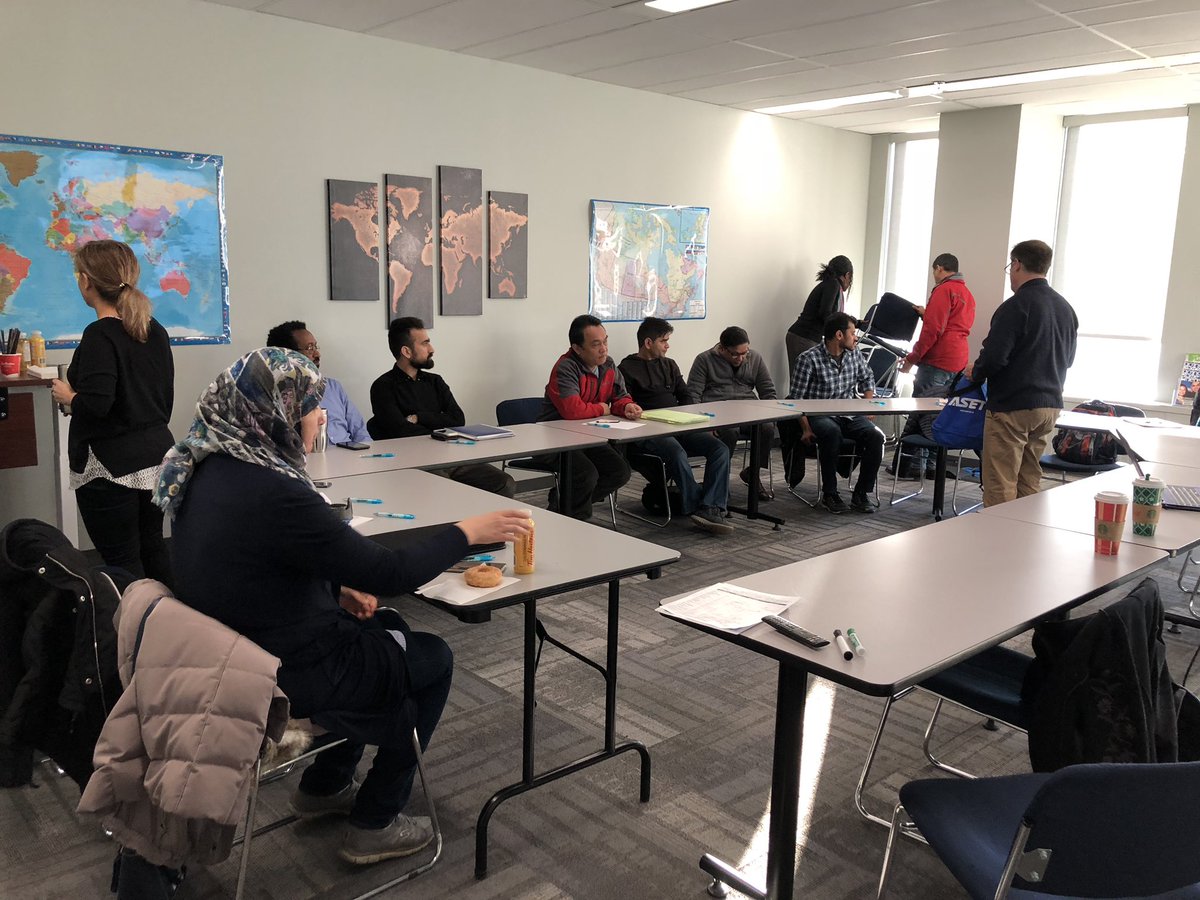 ASETMat's tweet image. Eric and Christina are thrilled to be at @BredinCentre in #YEG for a presentation to foreign trained professionals! #technology