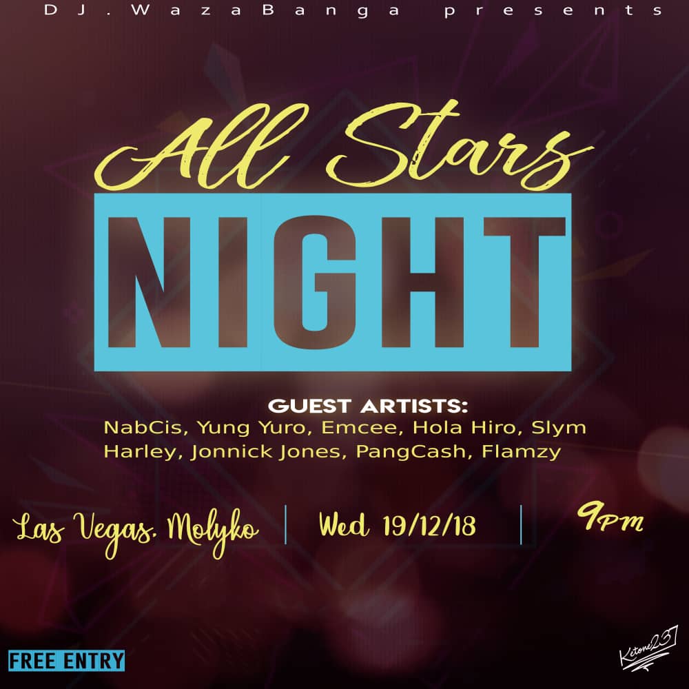 hollahiro's tweet photo. I'll be performing at the #AllStarsNight in Molyko Buea at #LasVegasNightClub tomorrow Fam.. Come through fi'ya Boy.. Pass is FREE. 🔥🔥🔥
#237community https://t.co/RpUIBbfpif