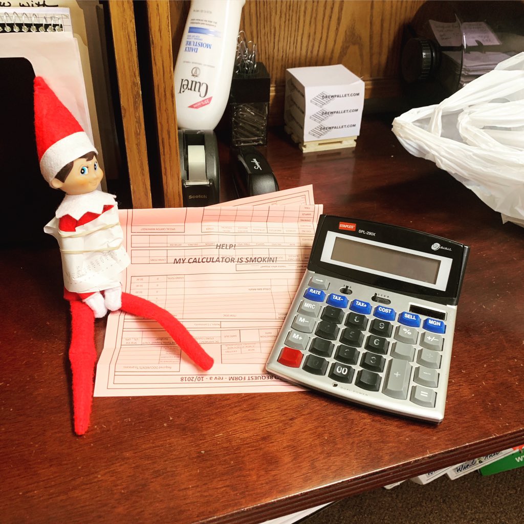 Hmmm looks like our elf on the shelf got into some mischief in our estimating department... 🧐#retail #displays #manufacturing