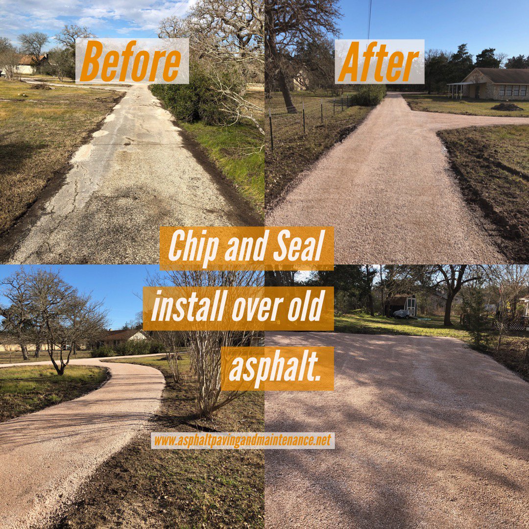 Asphalt Repair Before And After